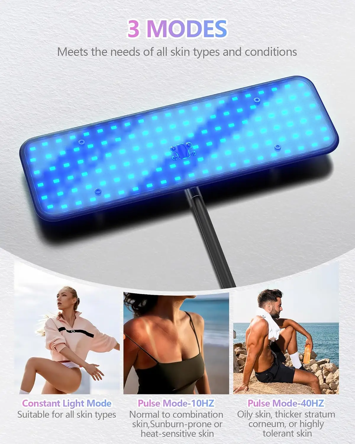 

Tanning Lamp Light Therapy Device Home Solarium 126pcs 460nm 490nm 3 Modes 5 Levels Beauty Skin Machine for Skin Care Tool ﻿