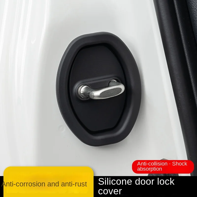 Car Door Lock Protection Cover Thicken Anti-collision Stickers For Toyota CH R CHR CH-R 20162017 2018~2022 2023 2024 Accessories