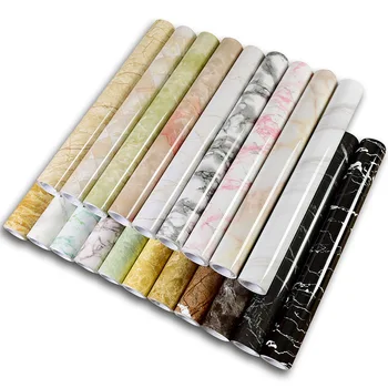 Marble Kitchen Oil-Proof Film Stove Waterproof Moisture-Proof Self-Adhesive Wallpaper…