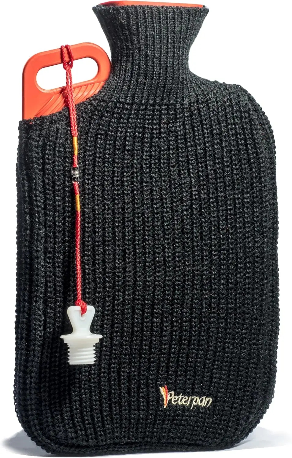 

Rubber Hot Water Bottle with Knitted Cover, Extra Large & Thick for Pain Relief, 90 Fl Oz Capacity,BPA & Phthalates Fre