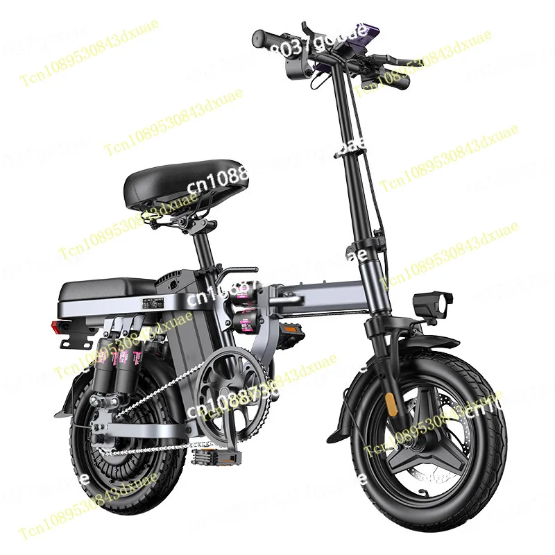 Electric vehicle lithium battery folding electric bicycle ultra-light small portable folding battery car