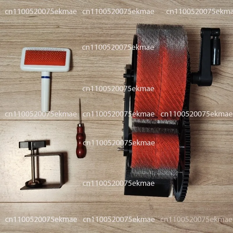 Hand-cranked Carding Machine, Wool Felt Color Mixer, Color Mixing, Comb Spinning, Manual, Wool Felt DIY