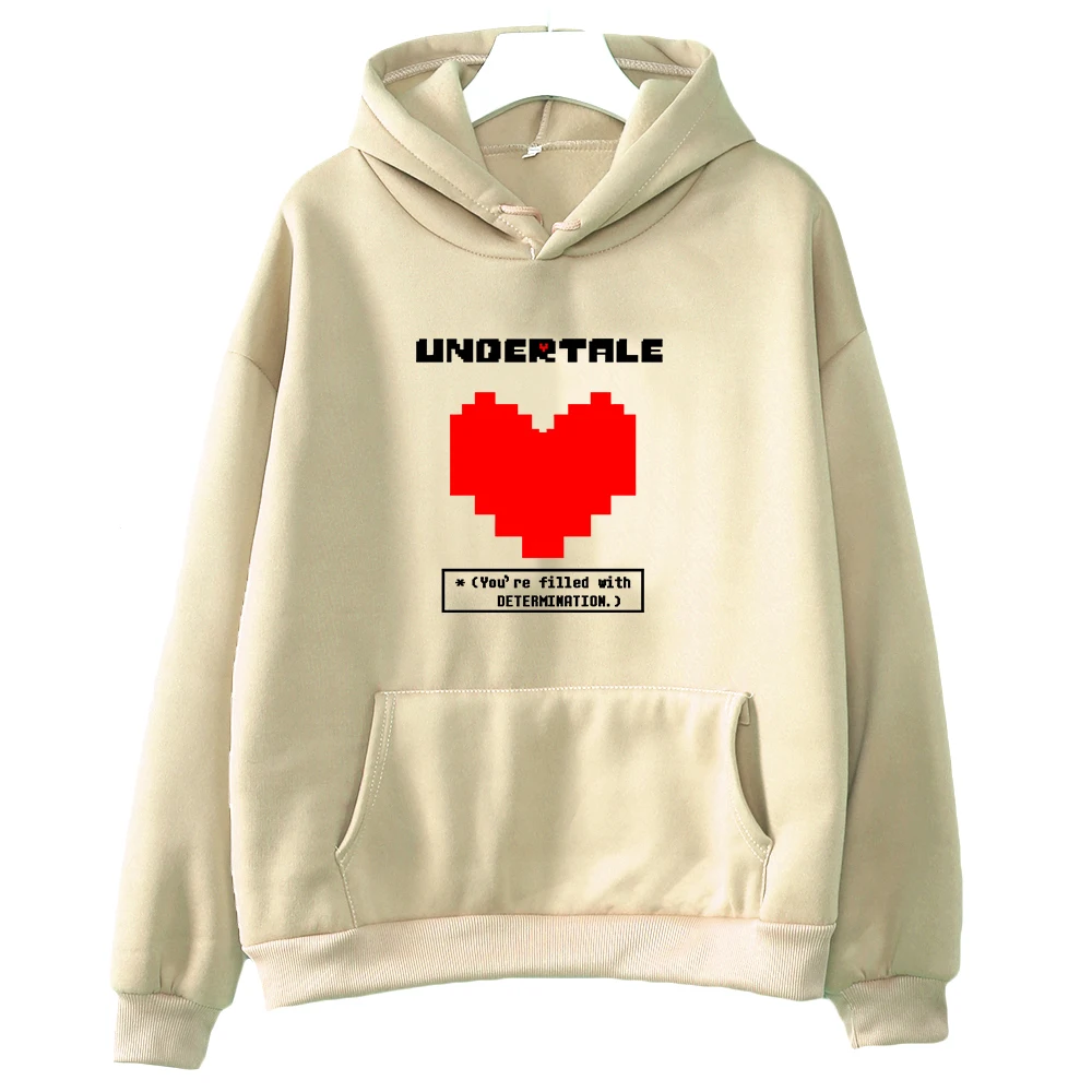 Undertale Game You\'re Filled with Determination Hoodies Women Casual Long Sleeve Sweatshirt for Winter/autumn Hooded Hoodie Girl