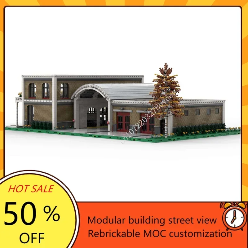 18217PCS Breakwater Pass Pretorius Bus Terminal Modular MOC Creative street view Model Building Blocks Assembly Model Toys Gifts