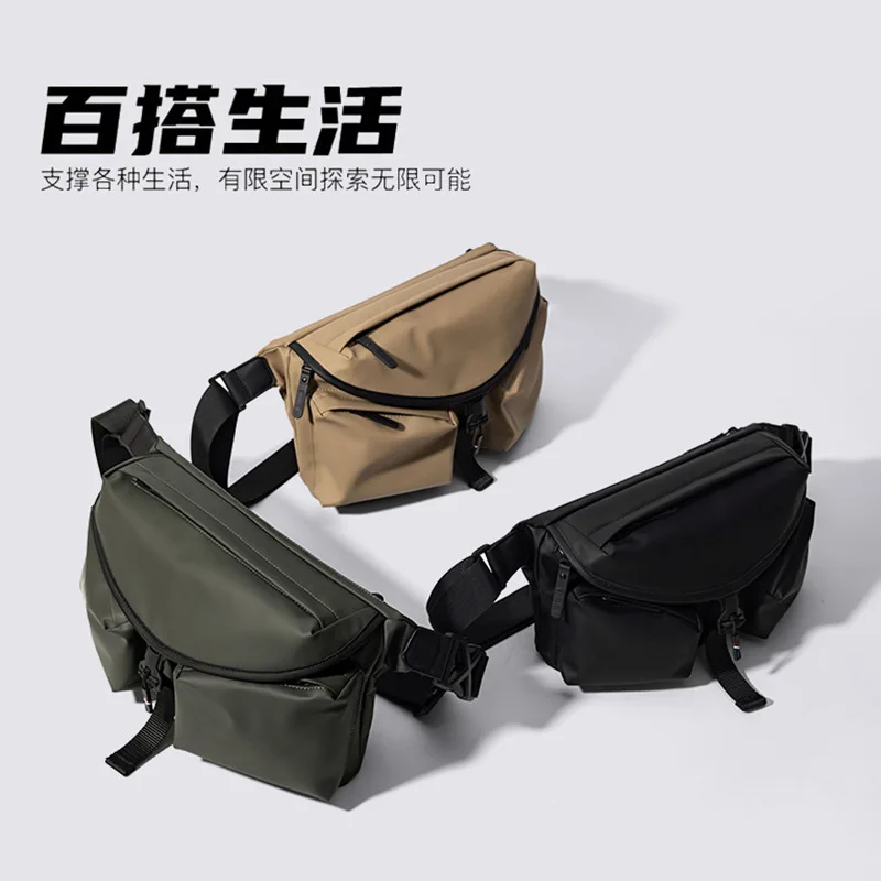 New Korean Crossbody Bag Men Women, Waterproof Messenger Shoulder Chest Pack for Commute Cycling Street Fashion Женская сумка 가방