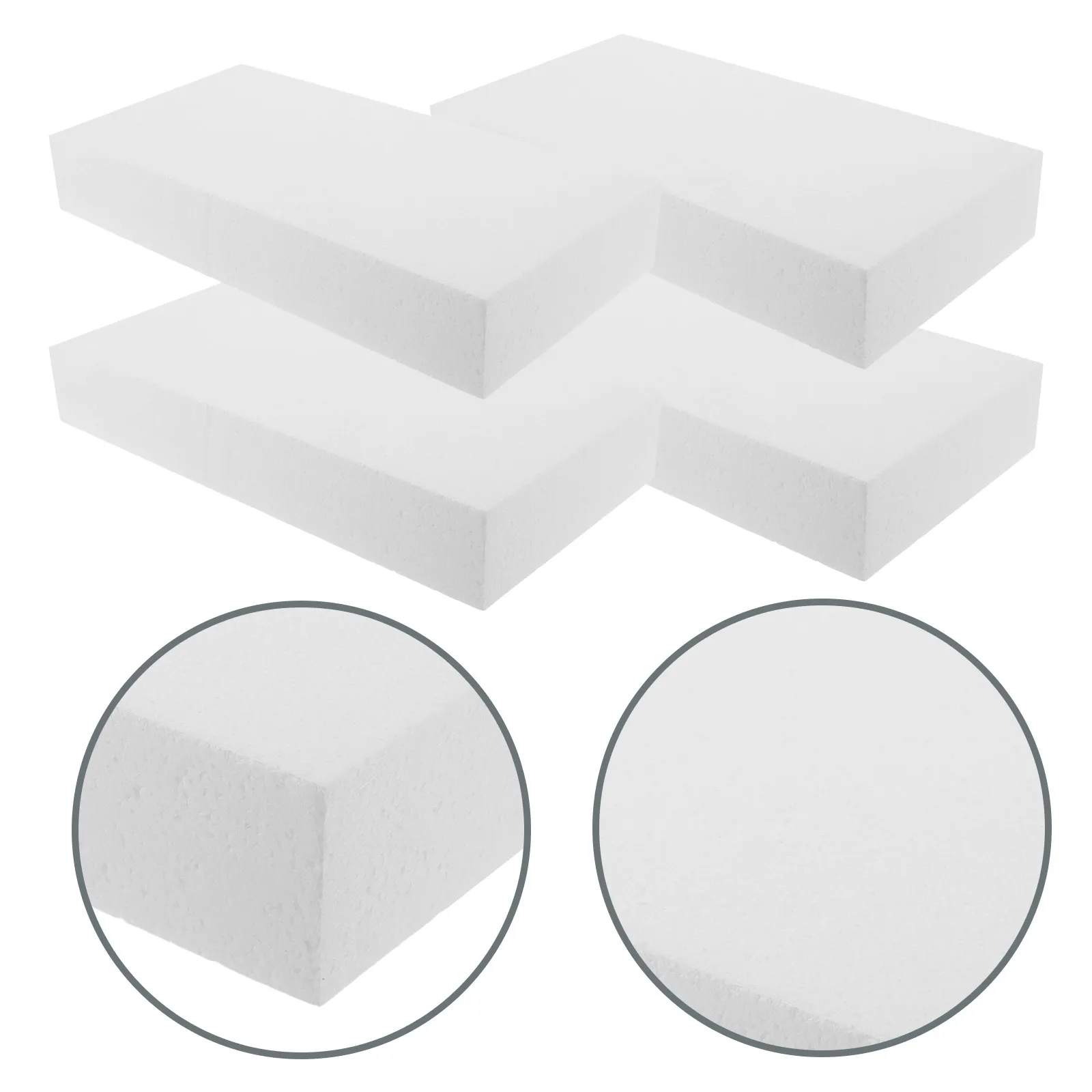

6Pcs High Density Foam Blocks Versatile Polystyrene Foam Bricks for Crafting Art Sculpting Packaging Filling Protection