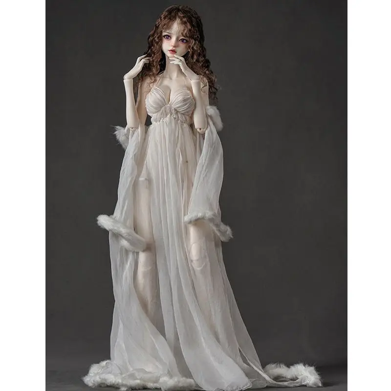 

Одежда для кукол BJD подходит для размера 1/3 1/4, сексуальное длинное платье-комбинация из пряжи, халат, 3 цвета на выбор, аксессуары для кукол