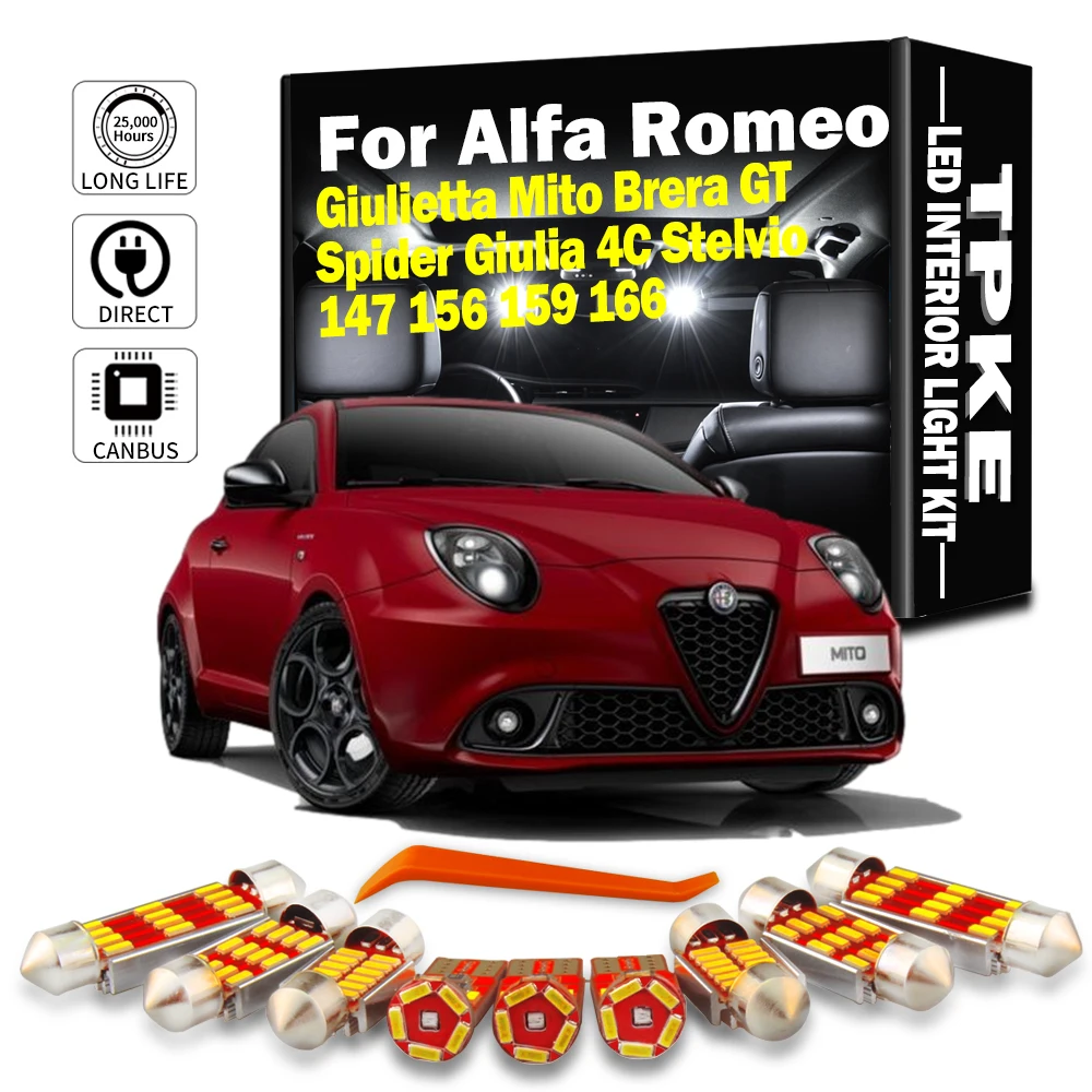 �y�Z�[�����zTPKE Canbus �A���t�@�����I�W�����G�b�^���˃u���� GT �X�p�C�_�[�W�����A 4C �X�e�����B�I 147 156 159 166 �C���e���A LED ���C�g�L�b�g�Ԃ̒n�}�d��