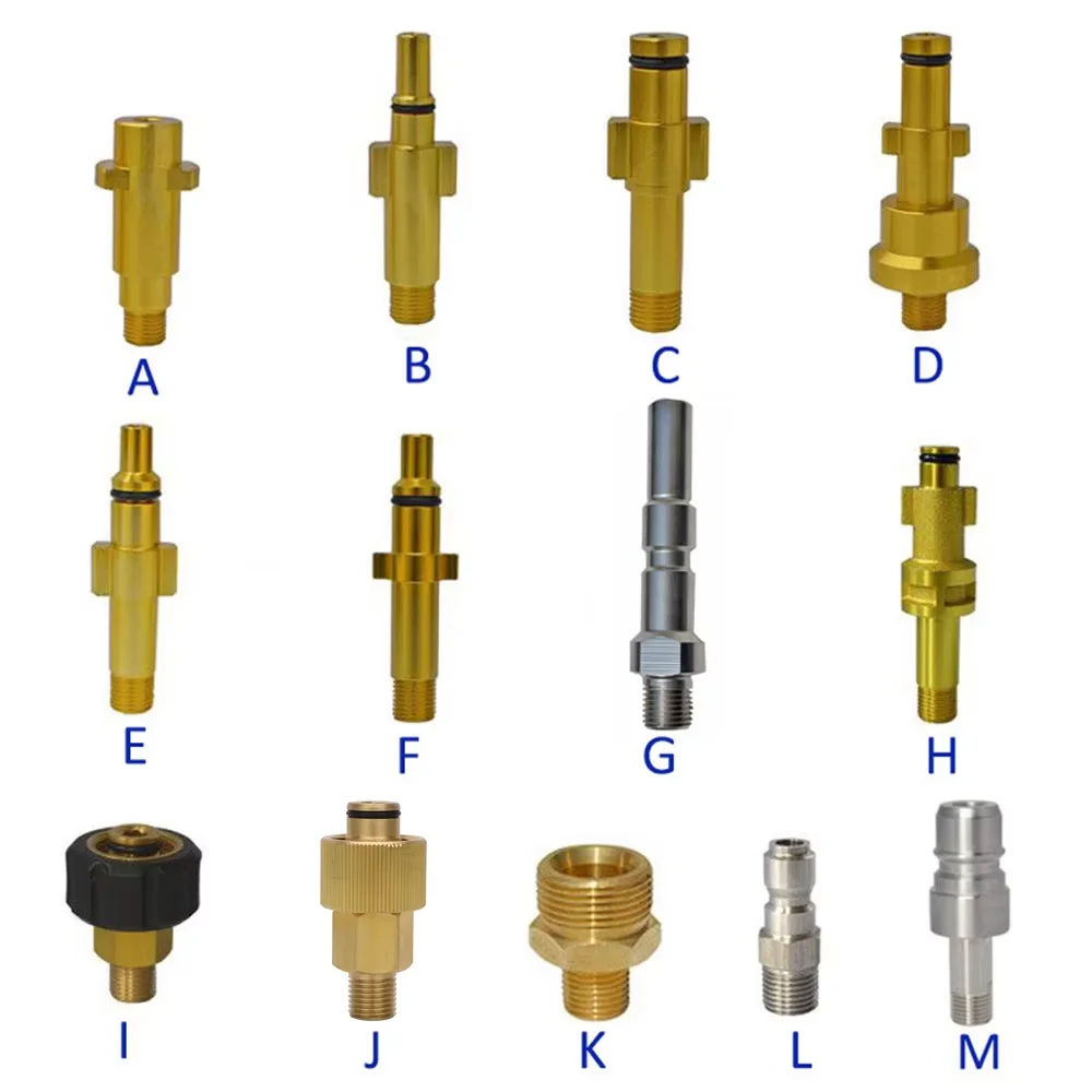 Hochdruckreiniger Pistole Lanze Bajonett Adapter Schnee Schaum Lanze Adapter Hochdruck Auto Waschmaschine Schaum Pistole Düse Anschluss für Karcher
