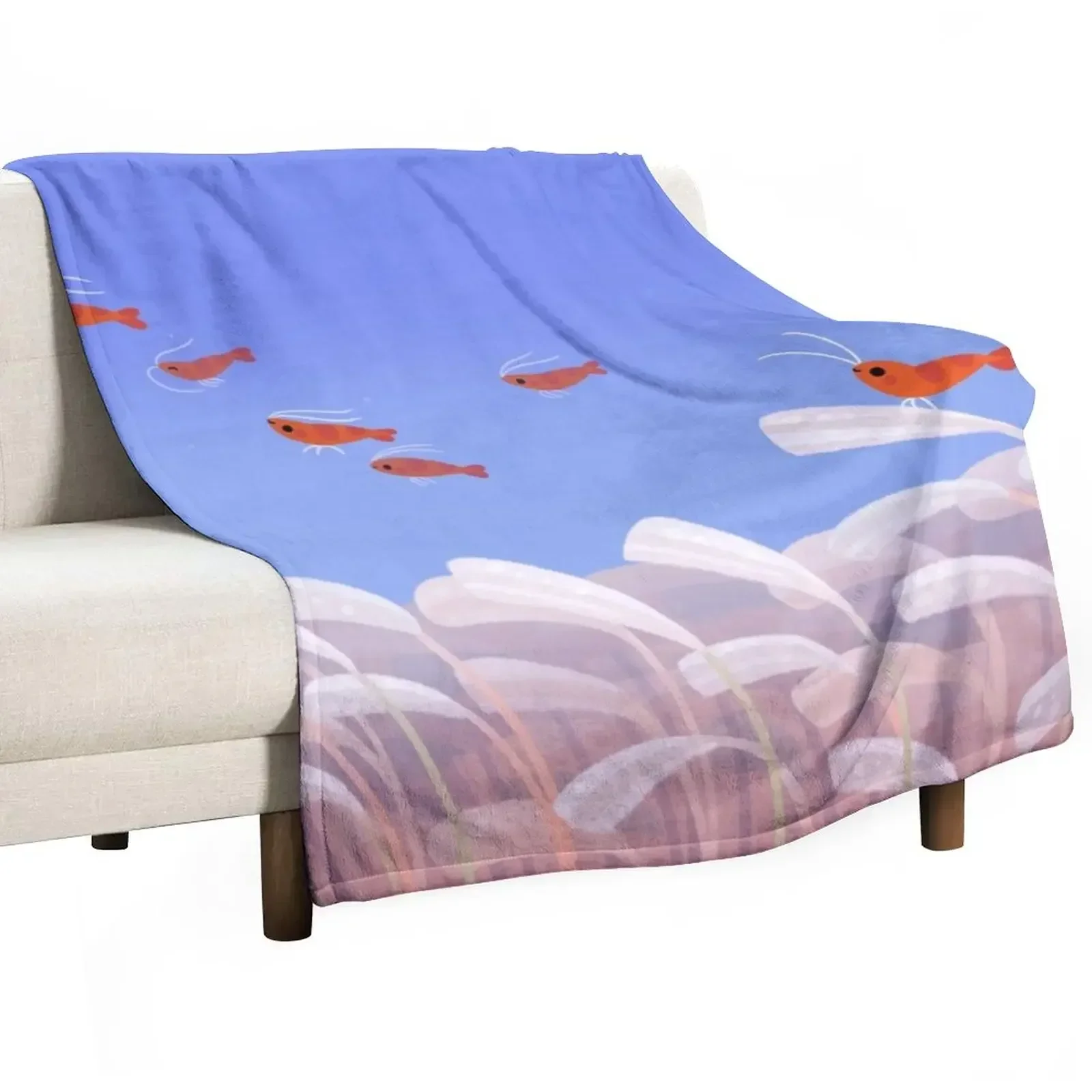 

Flying cherry shrimp Throw Blanket valentine gift ideas Kid'S Extra Large Throw Blankets