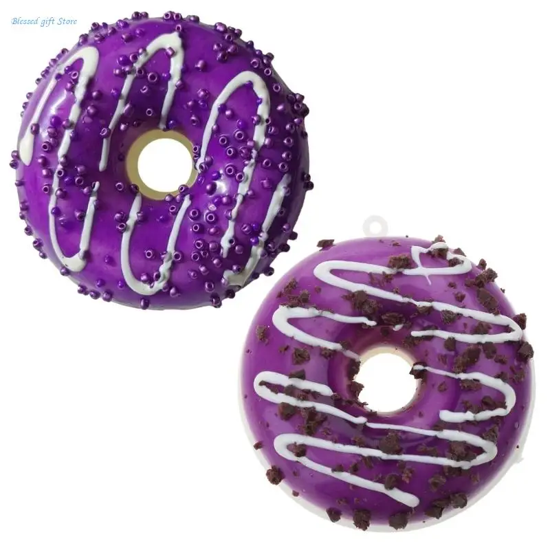 Donut Stress Relief Toy Party Favor Realistic Dessert Artificial Doughnuts Shop Decorations Birthday Party Kids Adults