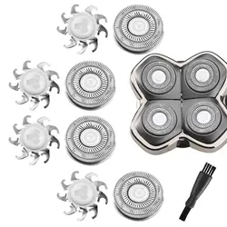 4pcs Head Shaver Replacement Blades for Skull Shaver Pitbull 4 Head Series and 3 Head Series