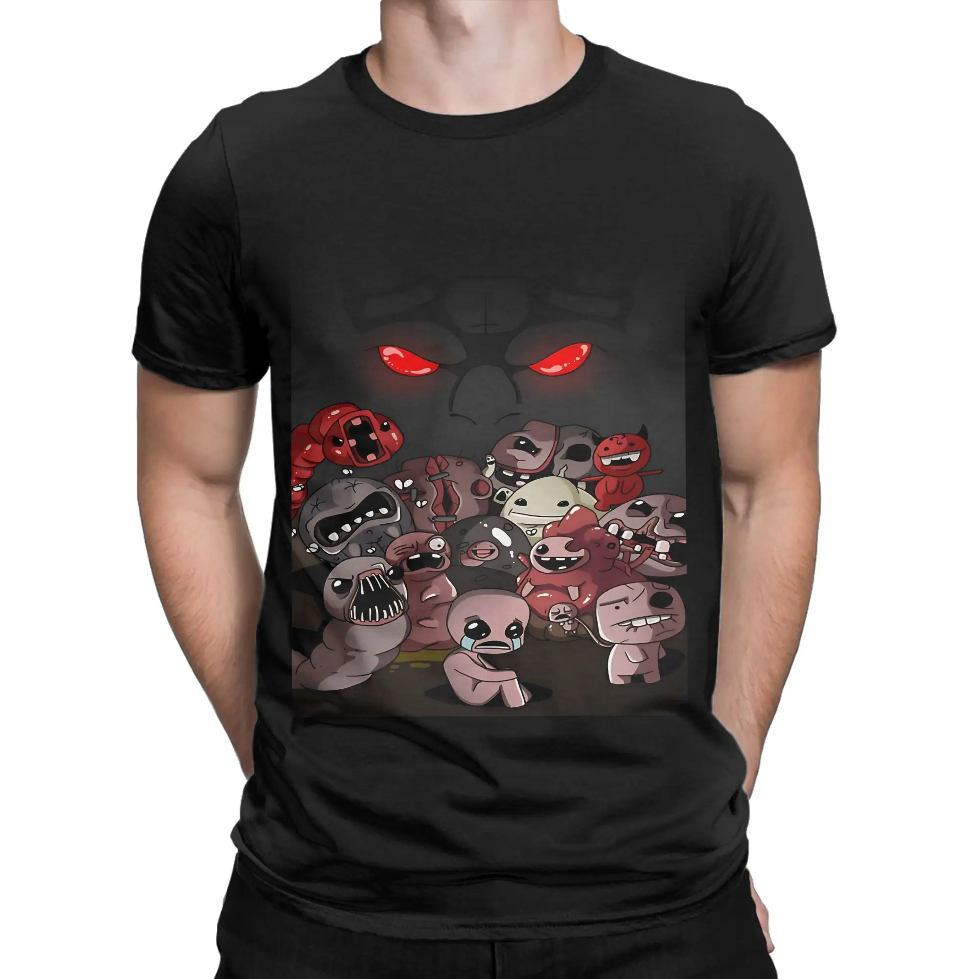 the binding of isaac Classic poster Novelty 100% Cotton T-Shirt The Binding Of Isaac Rebirth Tees Tops For Men