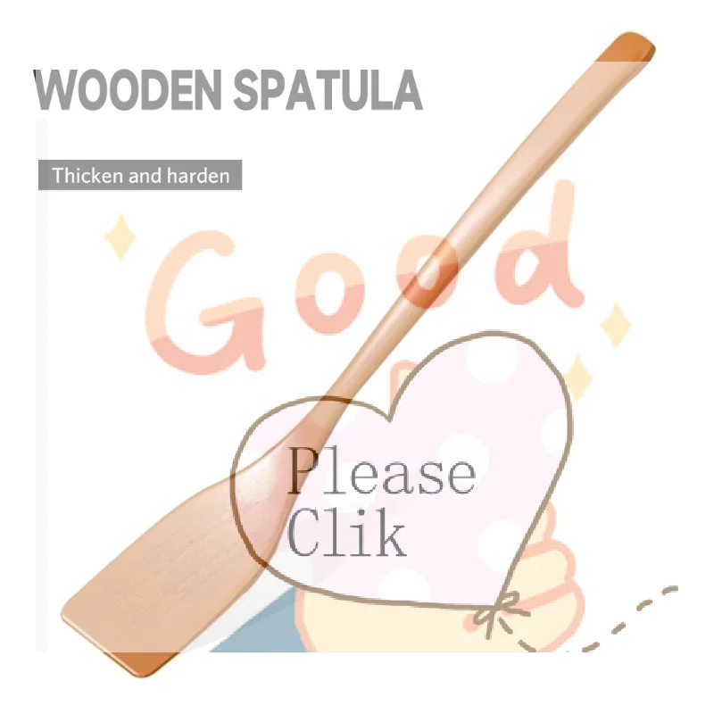 【HG】Kitchen Utensils No Stick Wooden Spatula Premium High Heat Wooden Turner Sturdy Versatile Frying Spatula Fried Food