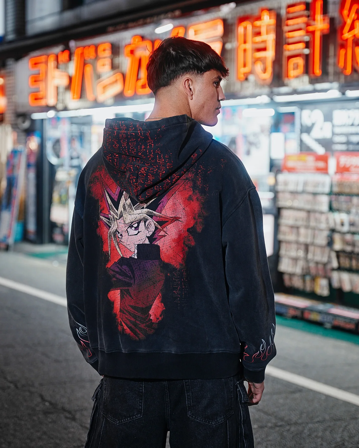 Sudaderas con capucha Harajuku Yu-Gi-Oh, ropa de calle deportiva