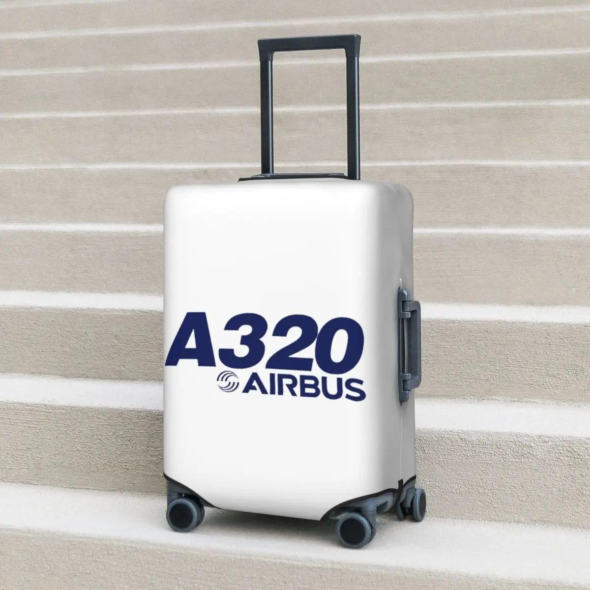 

Airbus A320 Logo Suitcase Cover Protection Elastic Travel Luggage Protector Covers for 18-32 Inch