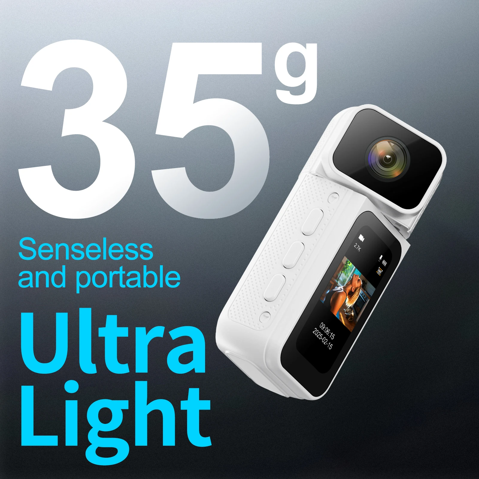 s80 Thumb Pocket Video Recorder 2.7K 1080P Mini Sport Camera 1.47-inch HD Display Video Recording Camera Wireless WiFi Body Cam