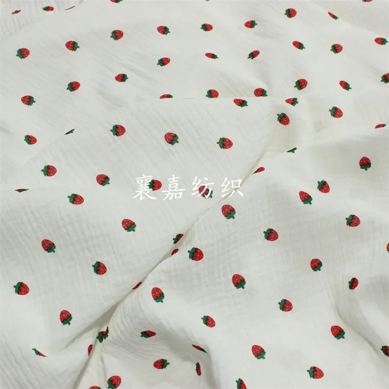 135x50cm Double-Layer Cotton Gauze Crepe Baby Sleeping Wear Fabric Soft Home Bedding Cloth for Comfortable Baby Clothing
