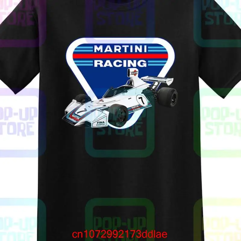 1975 Brabham Bt44B F1 Vintage Formula 1 T-Shirt Martini Racing Uniseks Racing Tee Ukuran S-4Xl