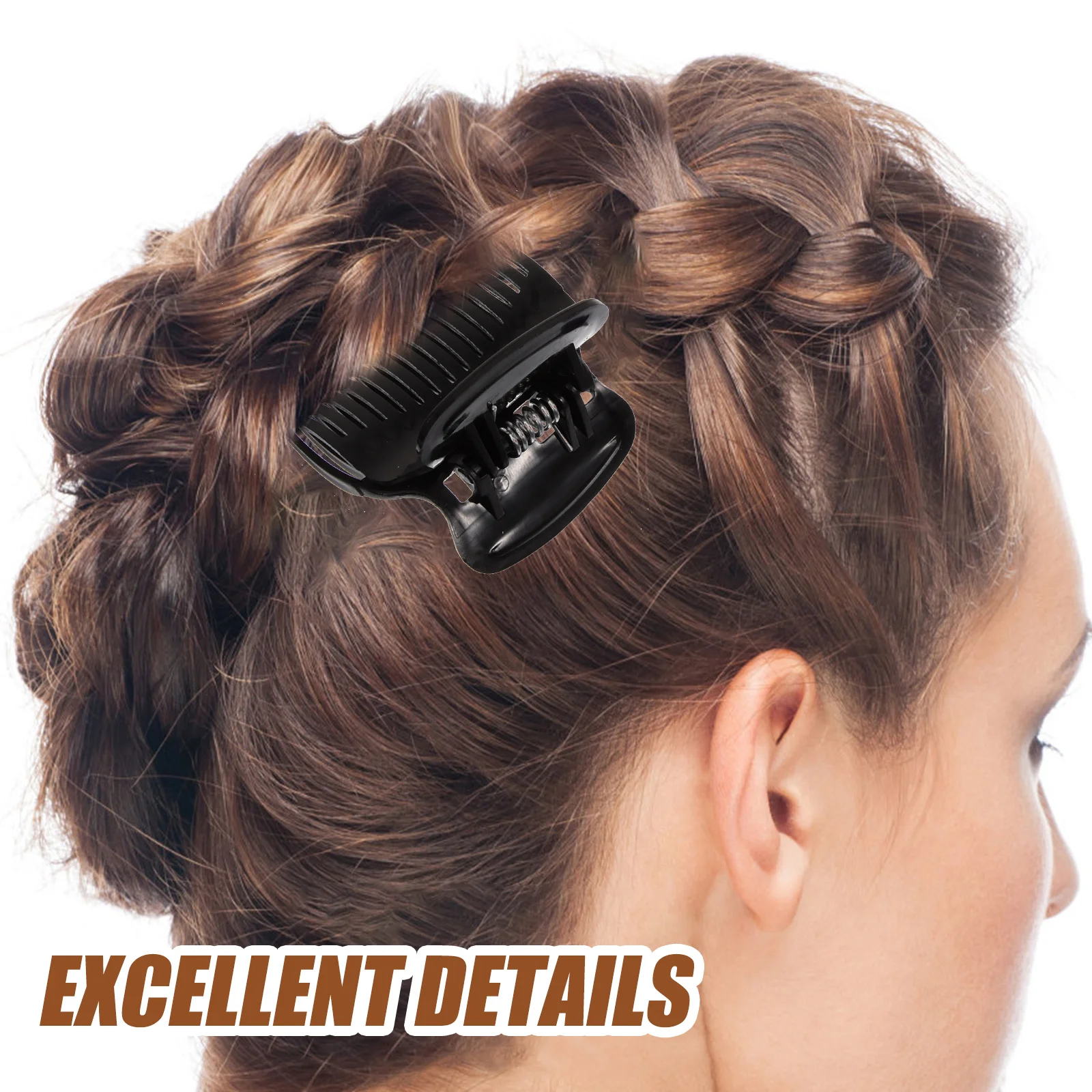 

12pcs Hot Roller Plastic Hair Curler Claw Clips Replacement Roller Clips For Women Small Lightweight Portable Curling Tool