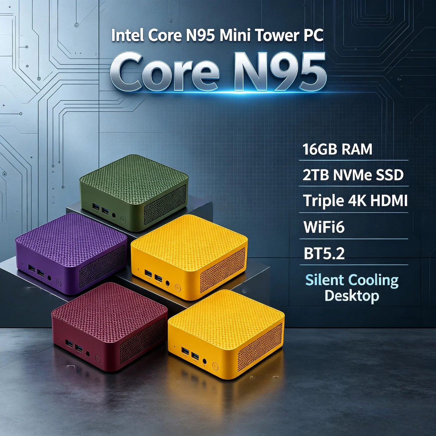 インテル-n95-高速ミニpc-16gb-ram-2tb-m2-ssd-トリプル4k画面-wifi6-静音冷却-オフィス-ホームコンピューター-pro-max