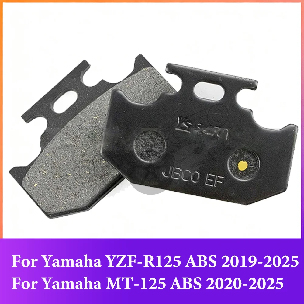 

QBIGMOTO Motorcycle Front Rear Brake Pads For Yamaha MT-125 MT125 MT 125 ABS YZF-R125 YZFR125 YZF R125 ABS 2019-2023 2024 2025