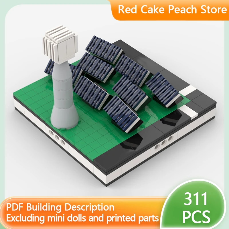 

Модель «Городская улица» MOC: конструктор из мини-блоков «Солнечная ферма», модульная технология, развивающая игрушка для детей, подарок на праздник, набор для сборки