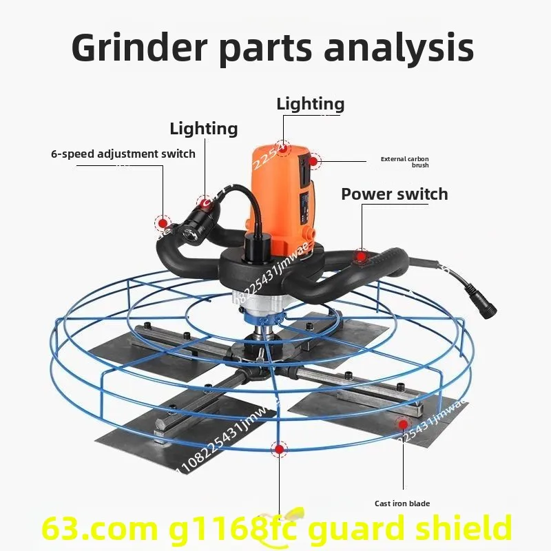 High Quality Concrete Floor Polishing Machine, Cement Polishing Machine, Road Blade, Long Pole Receiver