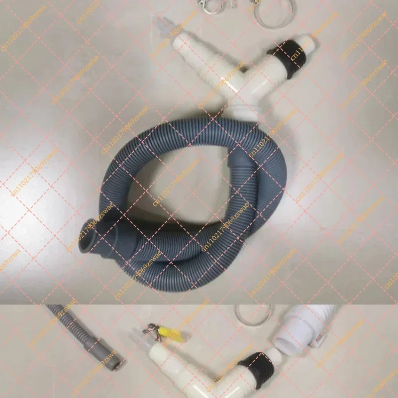 0.3m Extended Drain Hose & Tee Adapter, Washing Machine & Dryer Drain Pipe Fittings