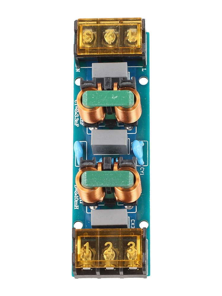 25 Amp For EMI for Power Filter Two Stage Low Pass Filter Board for Electronic Device for Power Line Noise Interference Control