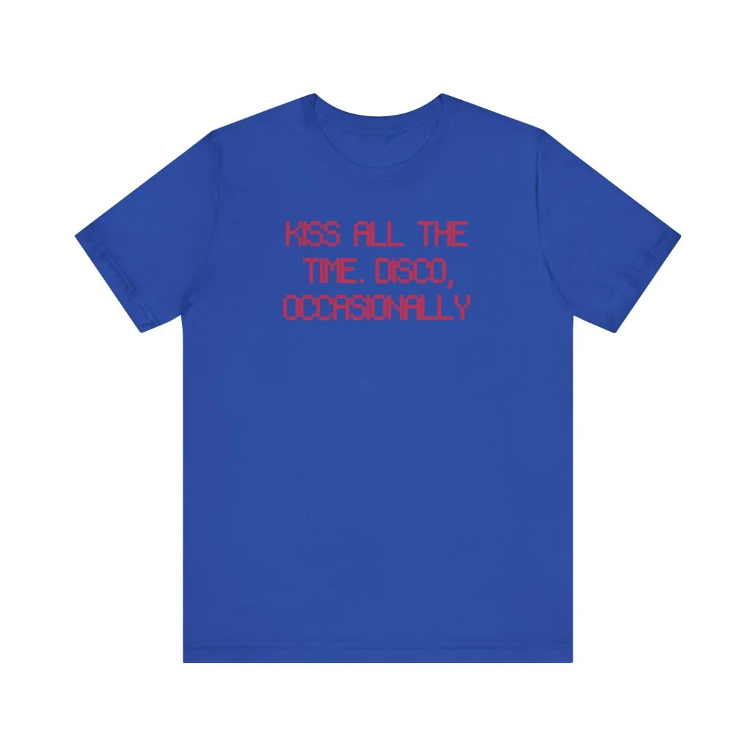 Harry Styles Kiss All the Time Disco Occasioneel 2026 album Unisex shirt Puur katoen Heren T-shirt Kinderkleding Tee Y2k Vrouw - afbeelding 1