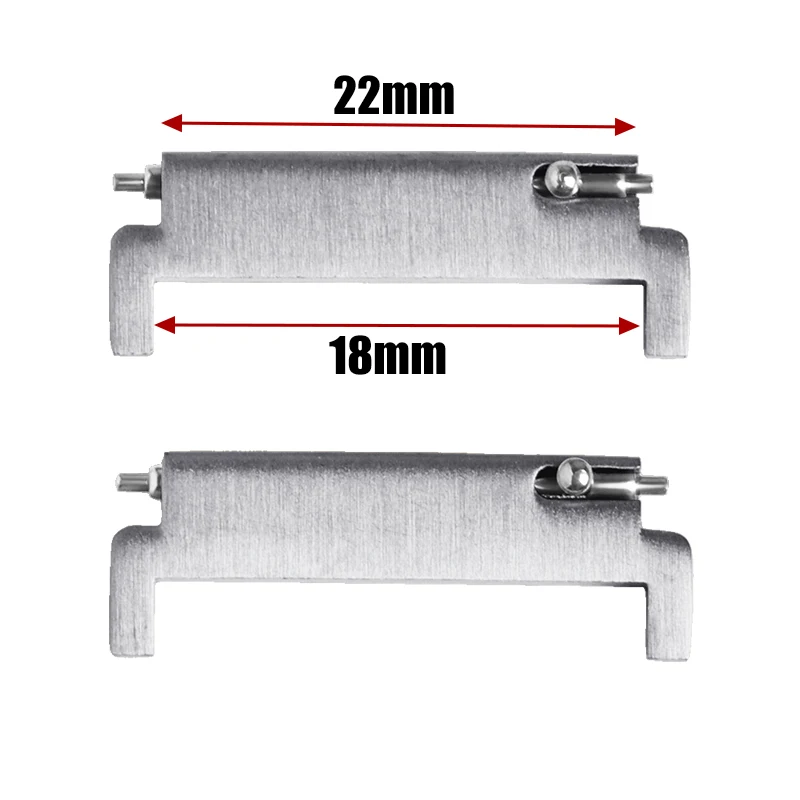 1 Paar Metalladapter für Armbänder, 18 mm auf 20/22 mm, 20 mm auf 18/20/22 mm, 22 mm auf 18/22 mm, Schnellverschluss-Steckverbinder, Uhrenarmband-Zubehör