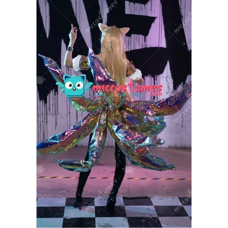 

25COSMiccostumes Women's Game Pop Star Girls Cosplay Costume Bodysuit with Fox Ears Halloween Cosplay Costumes