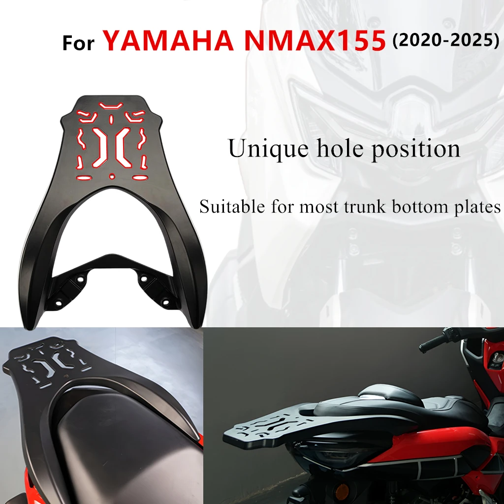 

Motorcycle Rear Luggage Rack Aluminum Alloy Rear Box Support Accessories Load Bearing of 90KG For YAMAHA NMAX 2025 V3