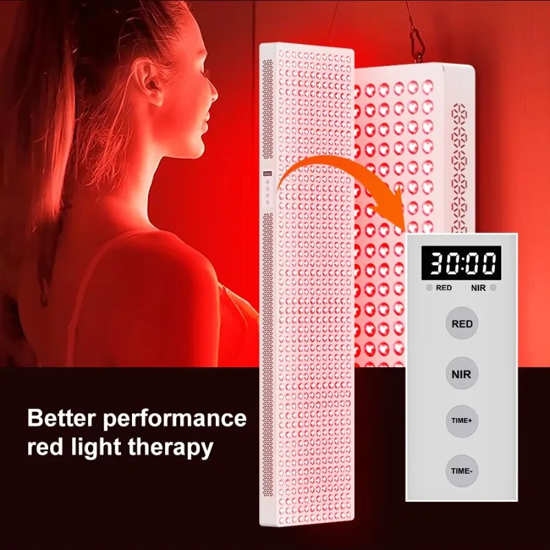 

600 LEDs Red Light Therapy Panel Touch Screen Multi Spectrum 5 Wavelength Near Infr ared Light Therapy Brightness