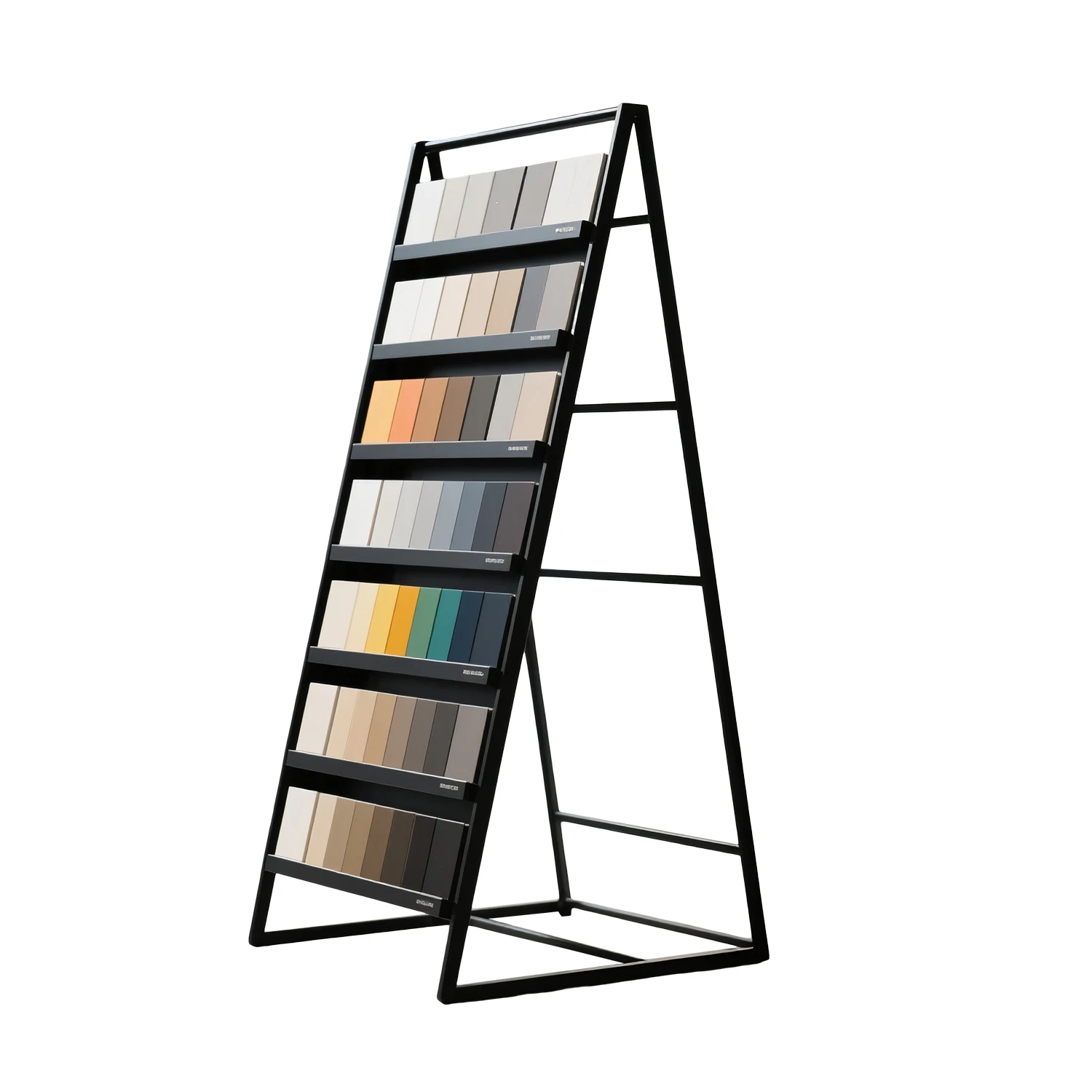Stone color plate rack Marble display rack Quartz stone color card rack Rock slab Wood floor Artificial stone sample display