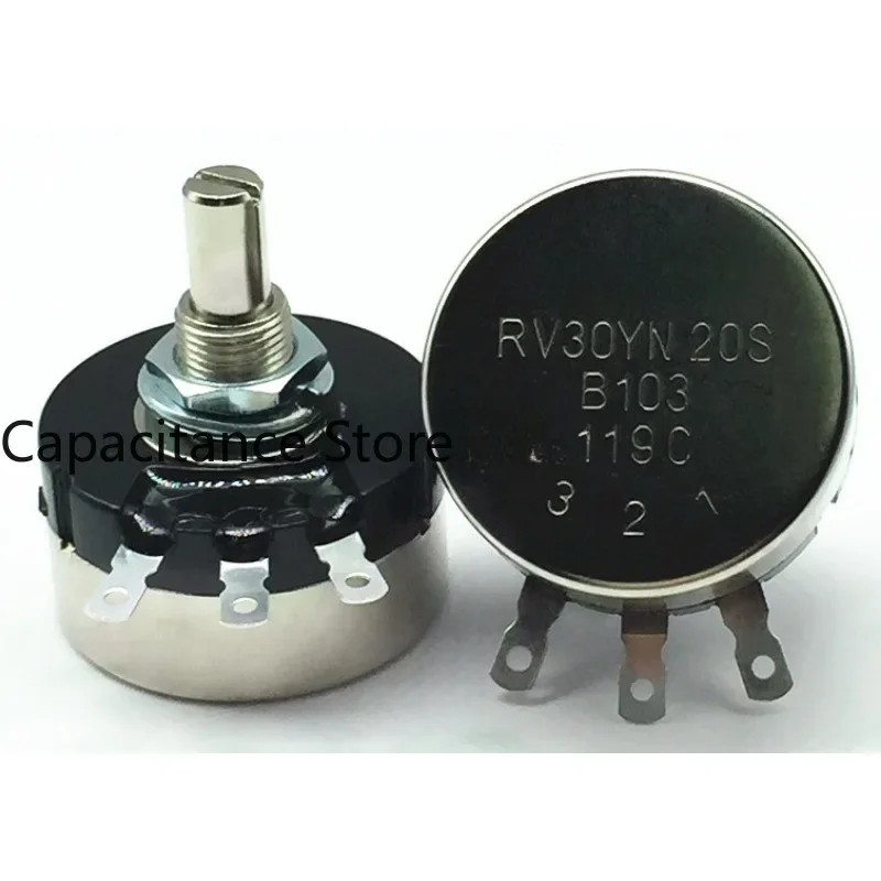 

5PCS Potentiometer RV30YN20SB103 B10K single-ring carbon film spot resistance is complete.