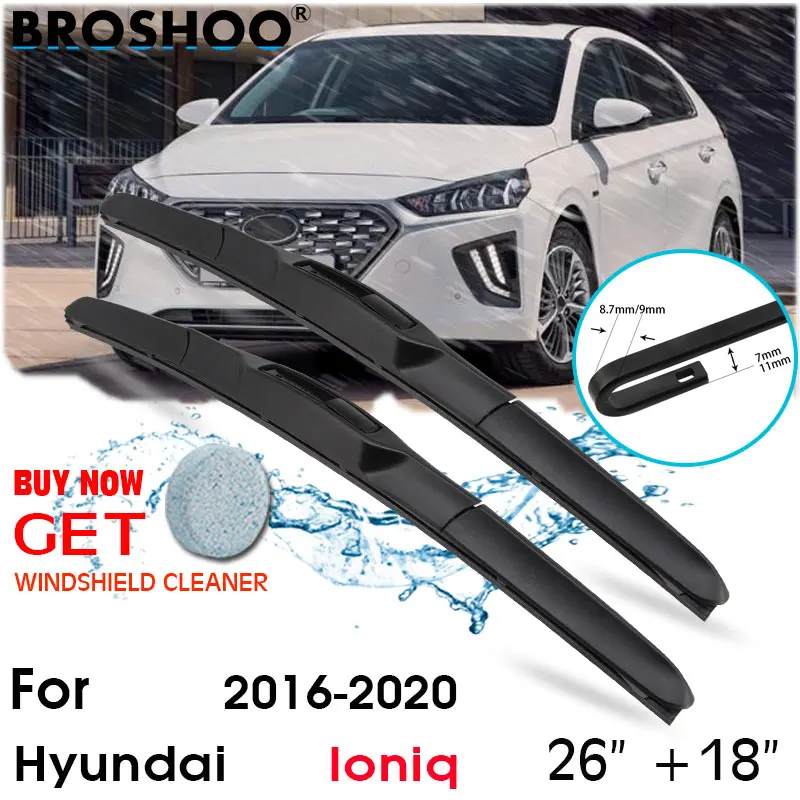 Car Wiper Blade Front Window Windscreen Windshield Wiper Fit Blades Accessories For Hyundai Ioniq 26\