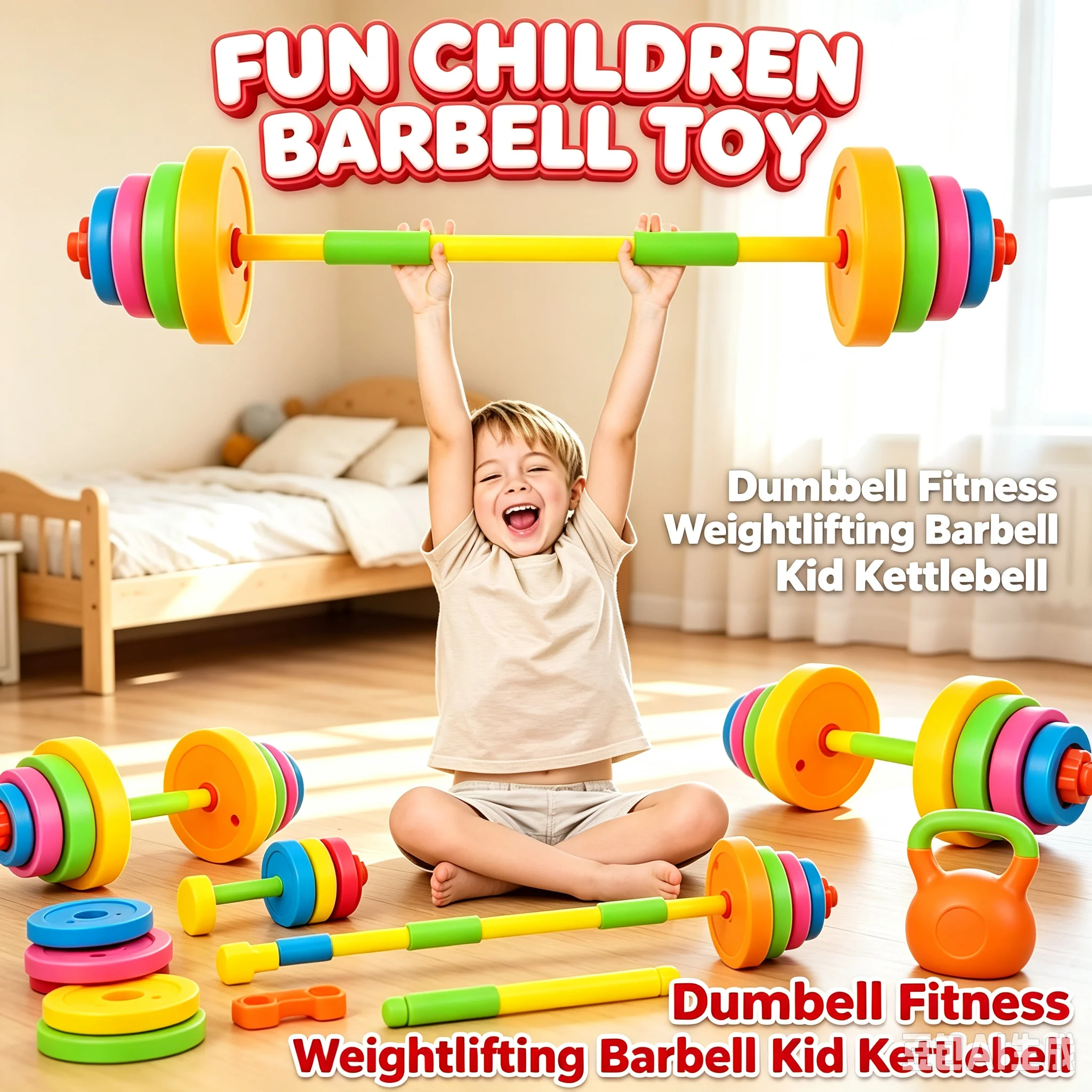 Sports Equipment 8 Year Old - Dambıl Fitness Halter Çubuğu Çocuk Kettlebell