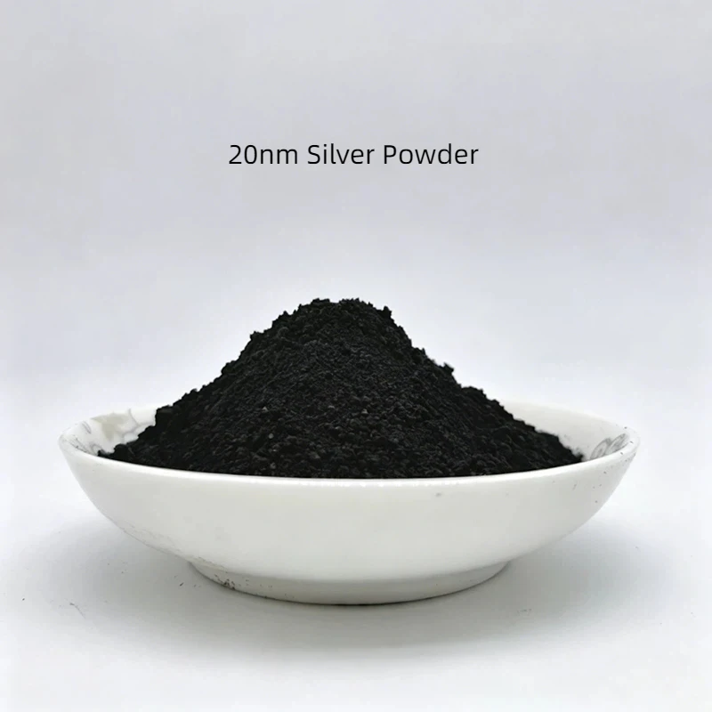 High Purity Spherical Nano Silver Powder, Conductive Filler for Electronics, Li-ion Battery Research, Multiple Sizes 20-600nm