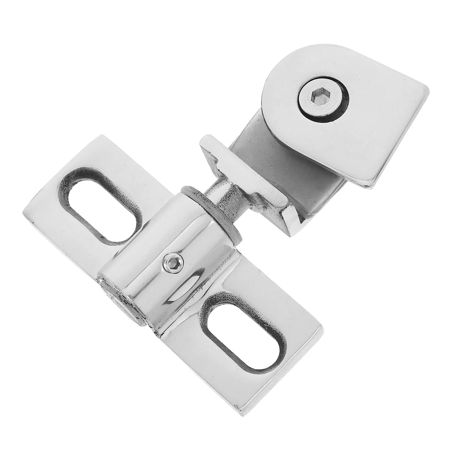 

1 Set Stainless Steel Shower Door Pivot Hinge Clamp Replacement Glass Door Hinge Hardware Kit For Bathroom Cabinet Doors Heavy