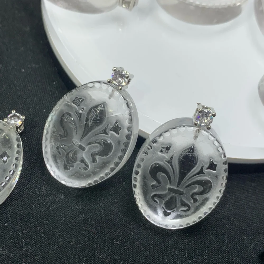 4個入り-19mm-天然クリアクォーツ-フラワー-ポリッシュクリスタル-レイキヒーリングジュエリーペンダント-かわいいロックデコレーション-ギフト用