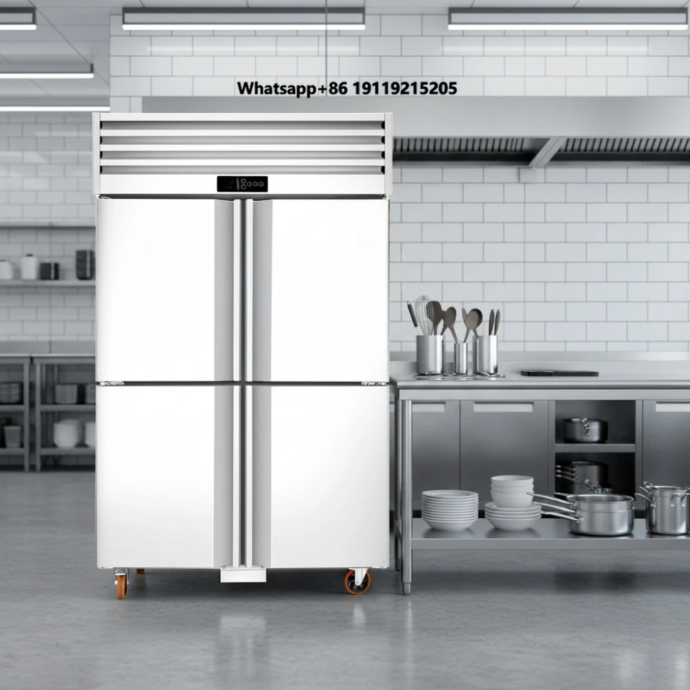 1030L Commercial Air Cooled Kitchen Freezer Stainless Steel -18 ° C Low Power 100W R290 Refrigerant for Restaurants and Hotels