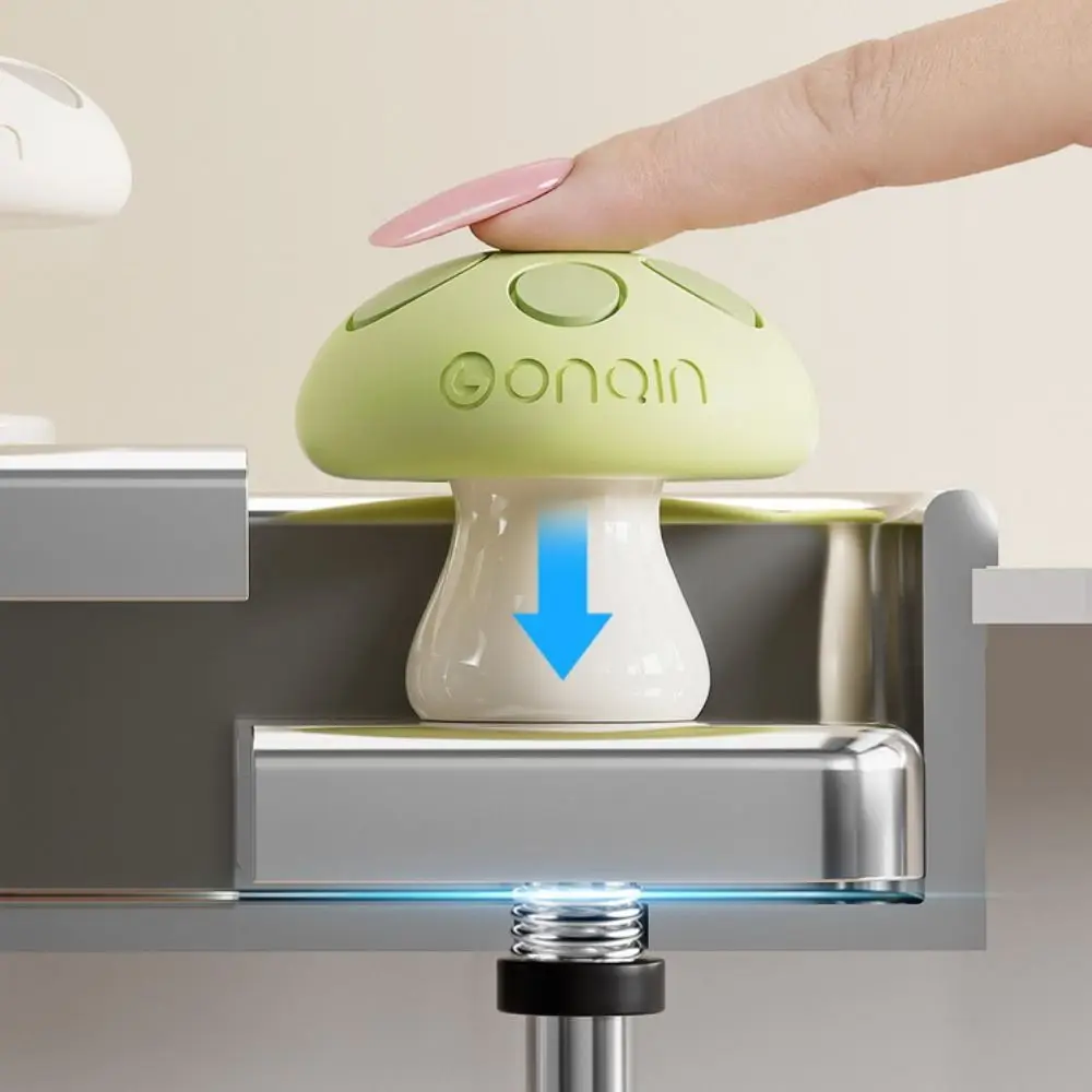 New Mushroom Shaped Toilet Press Button Nail Protector Creative Toilet Tank Press Button Multifunctional Adhesive Toilet Presser
