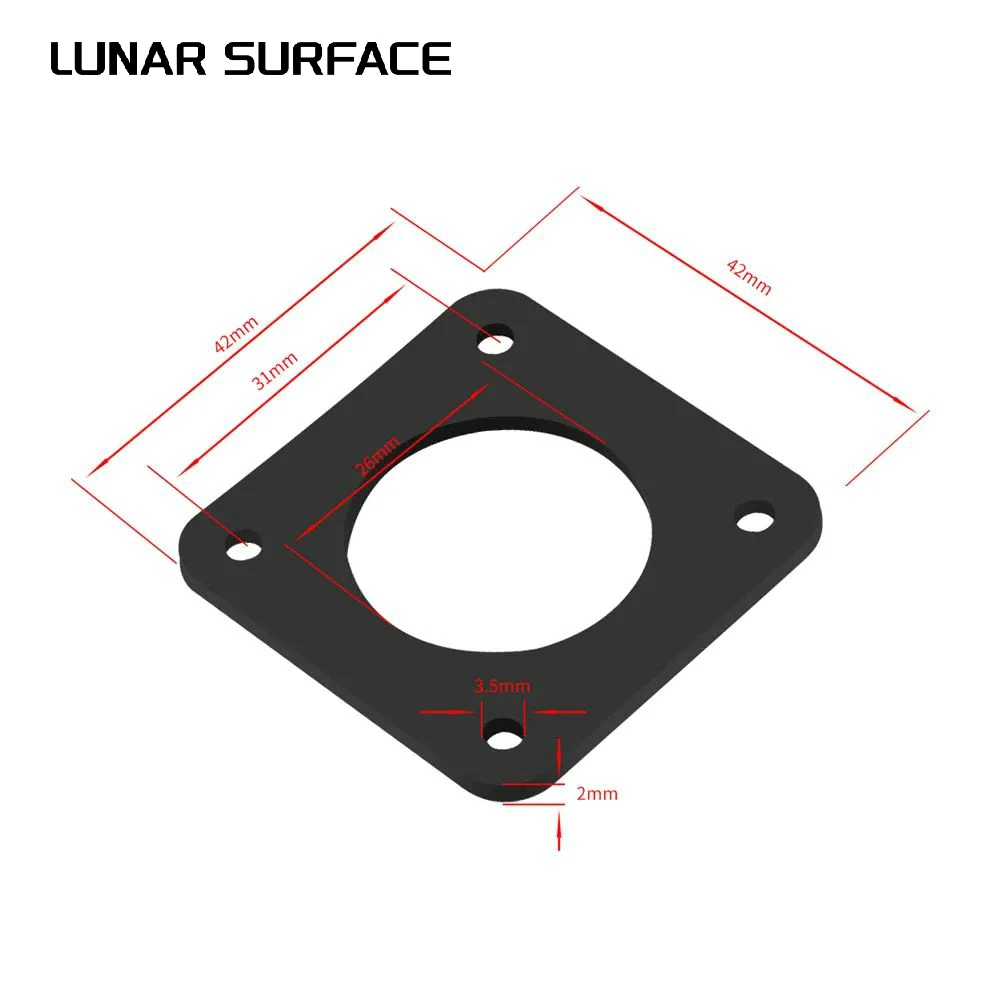 Nema 17 Stepper Motor Damper, LS-3D Peças da impressora, Silicone Shock Absorber, 42 Motor Absorber, Peças de máquinas CNC