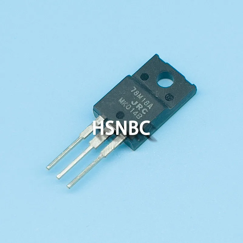 10Pcs/Lot NJM78M18FA 78M18A 78M18 JRC78M18FA TO-220F 3-terminal Positive voltage Regulator 100% New Imported Original