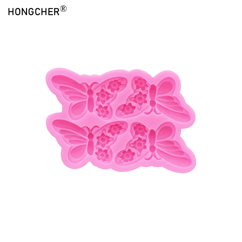 Butterfly DIY Cream Gel Hair Clip Hair Jewelry Keychain Pendant Silicone Mold Shoes Clothing Bags Jewelry Accessories Drip Molds