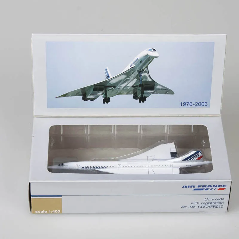 1:400 Scale Model Concorde Air France Airplane 1976-2003 Airliner