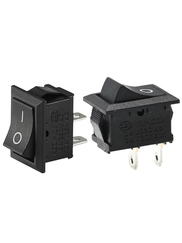 KCD1 KCD11 Serie Boot Auto Wippschalter 2Pin 6A 250VAC 10A 125VAC 15X10mm 21X15mm Schalter