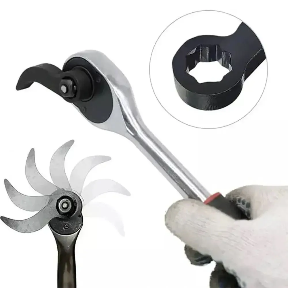 Angle Type Half Axle Disassembly Tool Drive Pry bar Adapter used for Open-end Wrenches Disassembling Axles Repair Tool